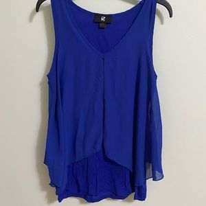 iZ Byer Blue Double Layer Blouse *size extra small*